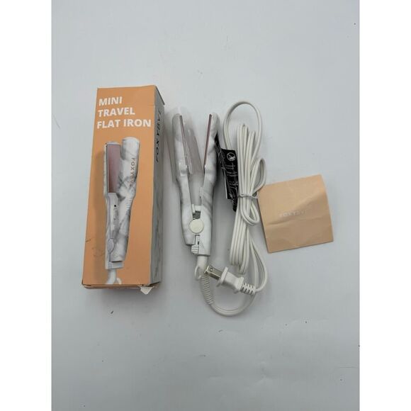 FoxyBae Mini Travel Marble Flat Iron NIB - Picture 4 of 6